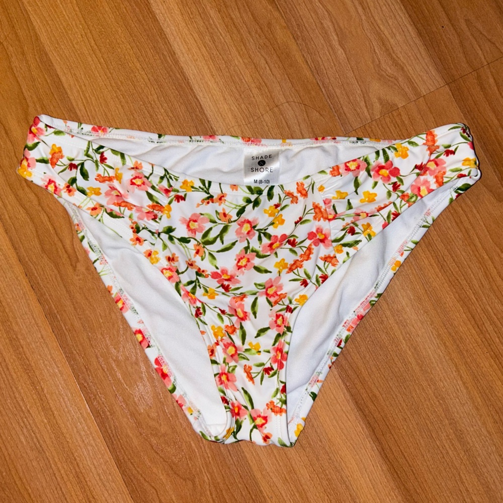 Shade & Shore Floral Print Bikini Bottom